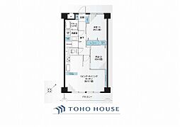 大森北一ハイツ 2LDKの間取図画像