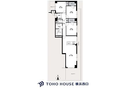 3LDK 間取り