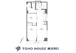 マンション長者町 2LDKの間取図画像