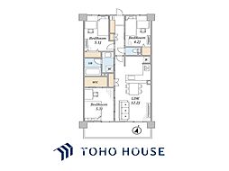 サンヴェール伊勢佐木町 3LDKの間取図画像