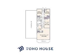 山手ガーデンハイツ 2SLDKの間取図画像