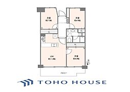横浜パークタウンf棟 3LDKの間取図画像