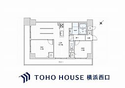 ユーカリハイツ横須賀中央 2LDKの間取図画像