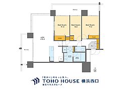 M.M.TOWERSザ・サウス 3LDKの間取図画像