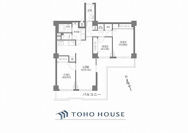 間取りを拡大表示