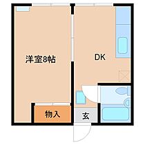 アリス土浦第6 202 ｜ 茨城県土浦市下高津２丁目（賃貸アパート1DK・2階・24.80㎡） その2