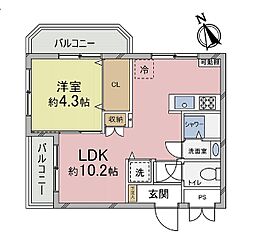 間取図画像 1LDK