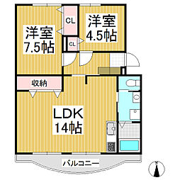 間取図画像 2LDK
