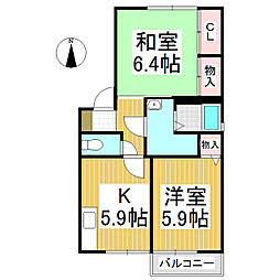 間取図画像 2K