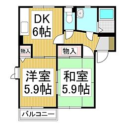 間取図画像 2DK