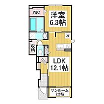 長野県長野市青木島町綱島（賃貸アパート1LDK・1階・50.03㎡） その2