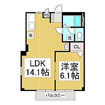 長野県千曲市大字上山田（賃貸アパート1LDK・2階・40.04㎡） その2