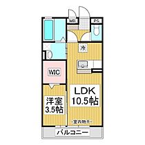 セジュールＭＨ  ｜ 長野県長野市合戦場3丁目（賃貸アパート1LDK・3階・37.09㎡） その2