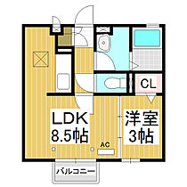 フォルティーノしののいII  ｜ 長野県長野市篠ノ井布施高田（賃貸アパート1LDK・1階・30.13㎡） その2