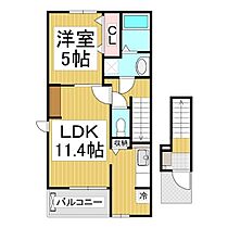 長野県長野市青木島町綱島（賃貸アパート1LDK・2階・42.47㎡） その2