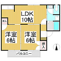 オリックスハイツあらい  ｜ 長野県長野市篠ノ井二ツ柳（賃貸アパート2LDK・1階・47.00㎡） その2