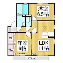 メゾン・リジェール　Ｃ棟  ｜ 長野県長野市川中島町原（賃貸アパート2LDK・1階・55.44㎡） その2