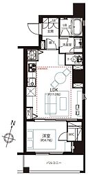 コンシェリア恵比寿 1LDKの間取図画像