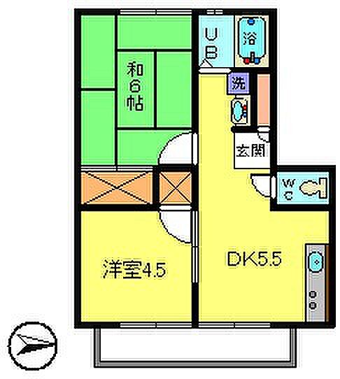 パナハイツ東葛西 ｜東京都江戸川区東葛西７丁目(賃貸アパート2DK・1階・38.73㎡)の写真 その1