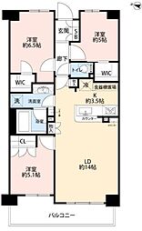 ファインレジデンス平和台カームヴィラ 3LDKの間取図画像