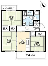 UR緑苑東  ｜ 岐阜県各務原市緑苑東1丁目（賃貸マンション2LDK・5階・56.81㎡） その2