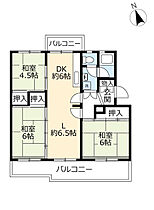 UR緑苑東  ｜ 岐阜県各務原市緑苑東1丁目（賃貸マンション3LDK・4階・66.62㎡） その2