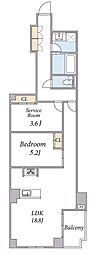 SPコート南小岩 1SLDKの間取図画像