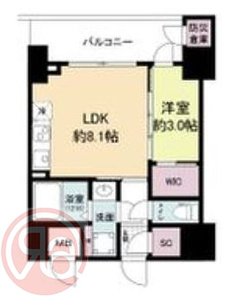 セレニテフラン難波 ｜大阪府大阪市浪速区桜川1丁目(賃貸マンション1LDK・13階・31.50㎡)の写真 その2