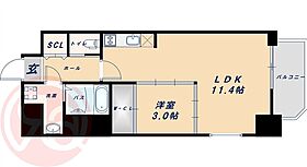 ラ・フォルム本町WEST  ｜ 大阪府大阪市西区阿波座1丁目（賃貸マンション1LDK・5階・37.80㎡） その2