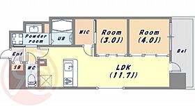 アーバネックス新町 1201 ｜ 大阪府大阪市西区新町4丁目9-10（賃貸マンション2LDK・12階・43.83㎡） その2