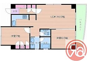 グランデール  ｜ 大阪府大阪市浪速区大国2丁目（賃貸マンション2LDK・7階・61.48㎡） その2