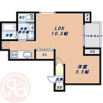 大阪府大阪市西区新町2丁目（賃貸マンション1LDK・6階・34.66㎡） その2