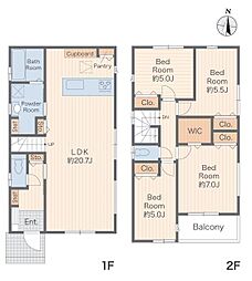 物件画像 藤沢市湘南台6丁目　新築戸建　全2棟　2号棟