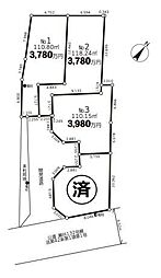 横浜市瀬谷区二ツ橋町　土地　全4区画　3区画