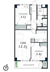 間取図画像 2LDK