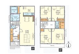 海老名市国分北2丁目　新築戸建　全3棟　2号棟