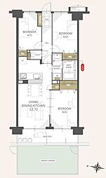 間取図画像 3LDK