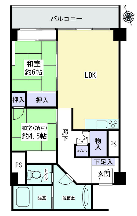 1SLDK 間取り