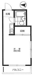 からたちビル ワンルームの間取図画像