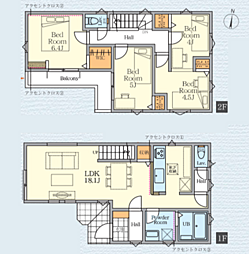 物件画像 座間市入谷西3期　新築戸建て