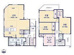 草加市吉町2丁目 新築一戸建て 8期4号棟