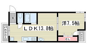 パックスヴィラ平野  ｜ 兵庫県神戸市兵庫区上三条町6丁目（賃貸マンション1LDK・2階・44.90㎡） その2