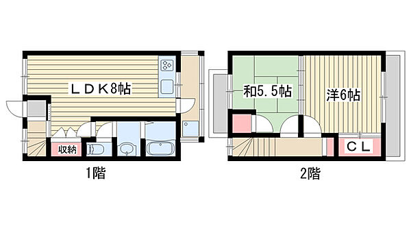 塚本通5丁目貸家 ｜兵庫県神戸市兵庫区塚本通5丁目(賃貸一戸建2LDK・1階・50.84㎡)の写真 その2