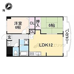 ウェルスMori 2LDKの間取図画像