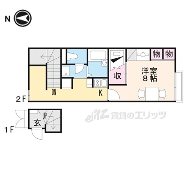 レオパレスワゲンエド 204｜滋賀県蒲生郡日野町松尾３丁目(賃貸アパート1K・2階・23.61㎡)の写真 その2