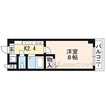 エムアイキャッスル 401 ｜ 滋賀県大津市平津１丁目（賃貸マンション1K・4階・23.37㎡） その2