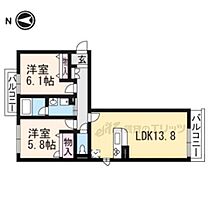 滋賀県大津市神領３丁目（賃貸マンション2LDK・3階・62.19㎡） その2