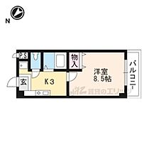 滋賀県草津市西渋川１丁目（賃貸マンション1K・5階・25.40㎡） その2