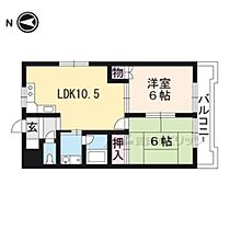 滋賀県大津市柳川１丁目（賃貸マンション2LDK・1階・49.50㎡） その2