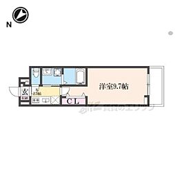 JR東海道・山陽本線 彦根駅 徒歩15分の賃貸アパート 2階1Kの間取り